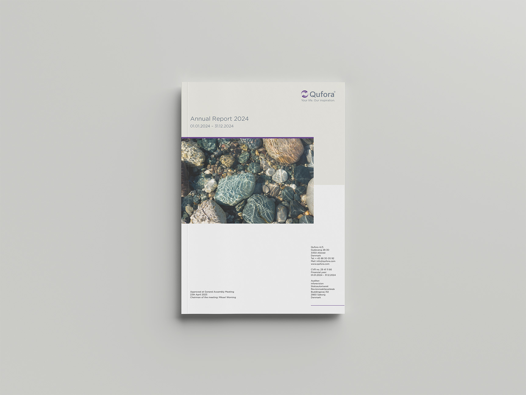 Cover of the Qufora annual report 2024