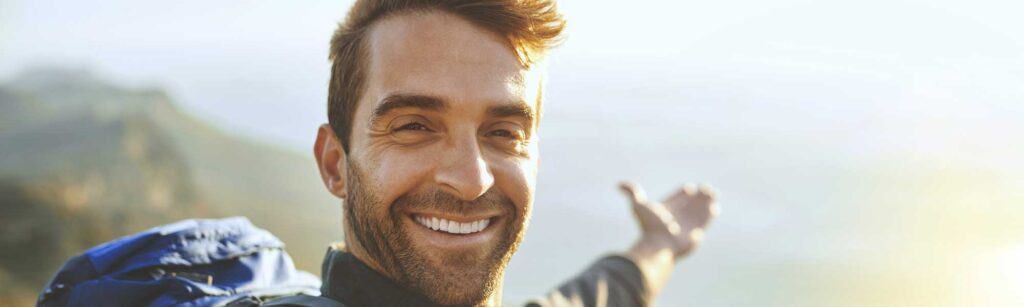 Photo of man smiling