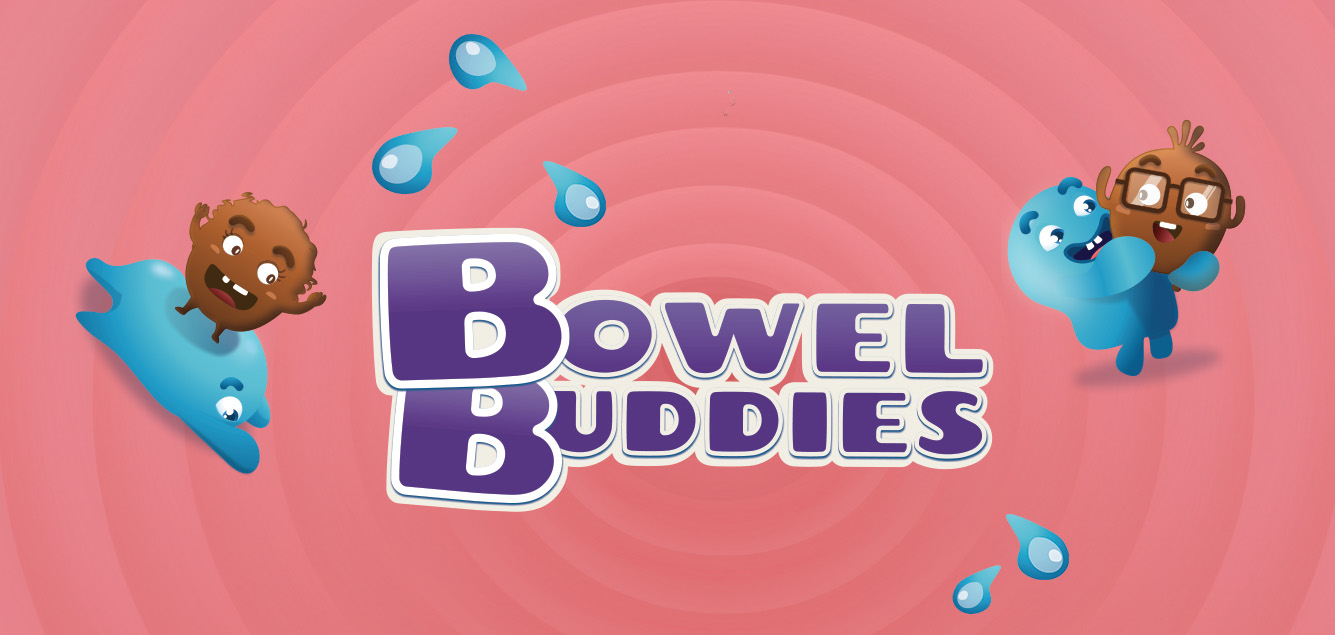 Bowel buddies illustration