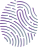 Qufora illustration showing an icon of a fingerprint, symbolising personal story